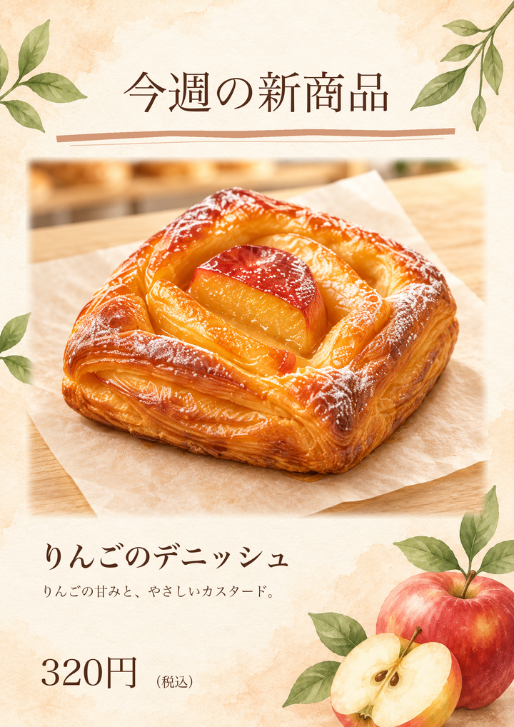 編集中のチラシ